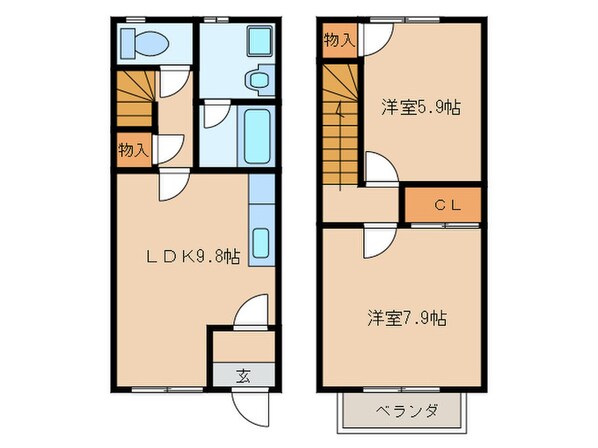 ファ－ニバルＯＧＩＨＡＲＡの物件間取画像